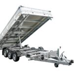 3-ACHS-HYDRAULIK-KIPPANHÄNGER 400×200 UNITRAILER TASKER 400/3C 3500 KG